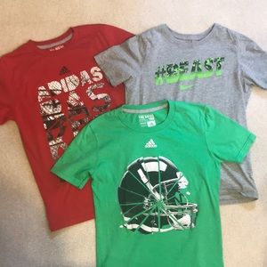 Boys Medium Nike & Adidas TShirt Bundle